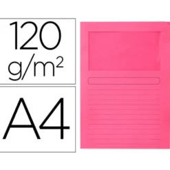Subcarpeta de cartulina Q-Connect Din A4 color rosa