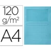 Subcarpeta de cartulina Q-Connect Din A4 color azul