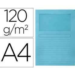 Subcarpeta de cartulina Q-Connect Din A4 color azul