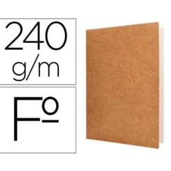 Subcarpeta kraft Liderpapel folio 200g/m2