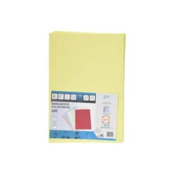 Subcarpetas de cartulina Gio folio amarillo pastel 180 g/m2