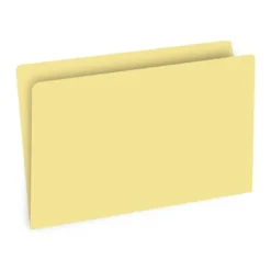 Subcarpetas de cartulina Gio folio amarillo pastel 180 g/m2