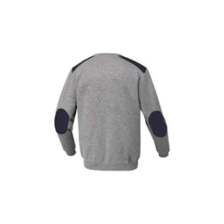 SUDADERA DELTAPLUS SWEAT OLINO CON REFUERZO EN ESPALDA Y CODOS GRIS TALLA XXL