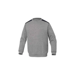 SUDADERA DELTAPLUS SWEAT OLINO CON REFUERZO EN ESPALDA Y CODOS GRIS TALLA M