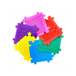 SUELO PUZZLE TEXTURIZADO ANTIDESLIZANTE SET 6 UNIDADES COLORES SURTIDOS