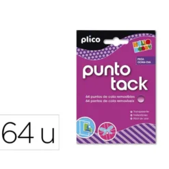 Sujetacosa masilla adhesiva punto tack 64 puntos de cola