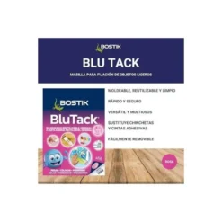 SUJETACOSA MASILLA BOSTIK BLU TACK ROSA BLISTER DE 45 GR