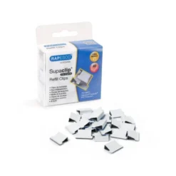 Supaclips metalicos Rapesco color Blanco