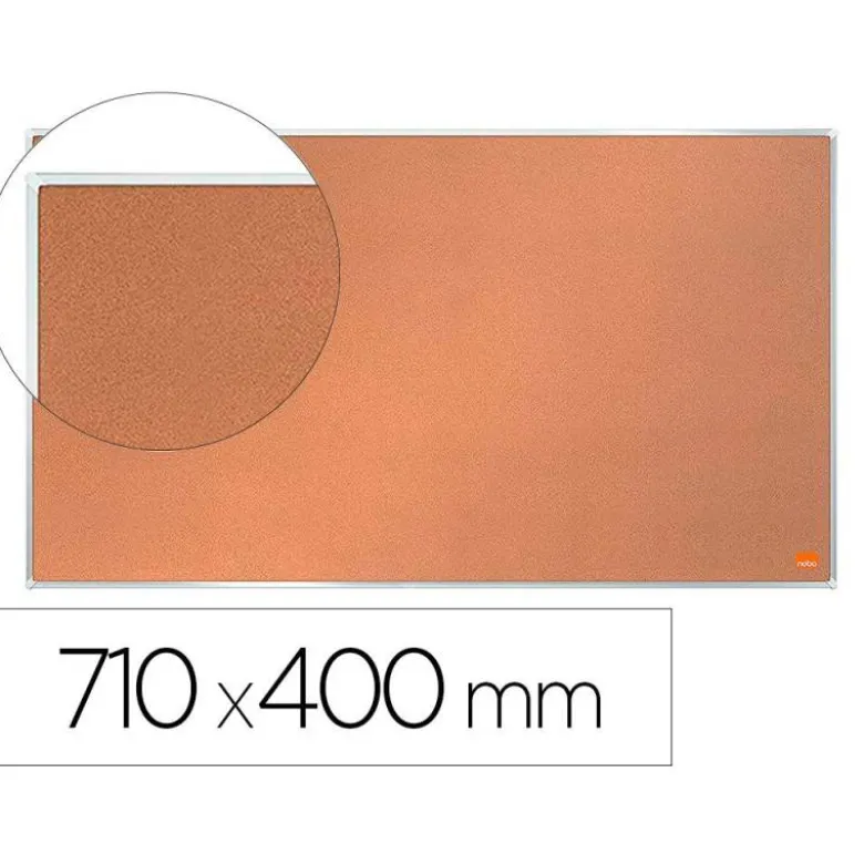 TABLERO DE ANUNCIOS NOBO IMPRESSION PRO CORCHO FORMATO PANORAMICO 32" 710X400 MM
