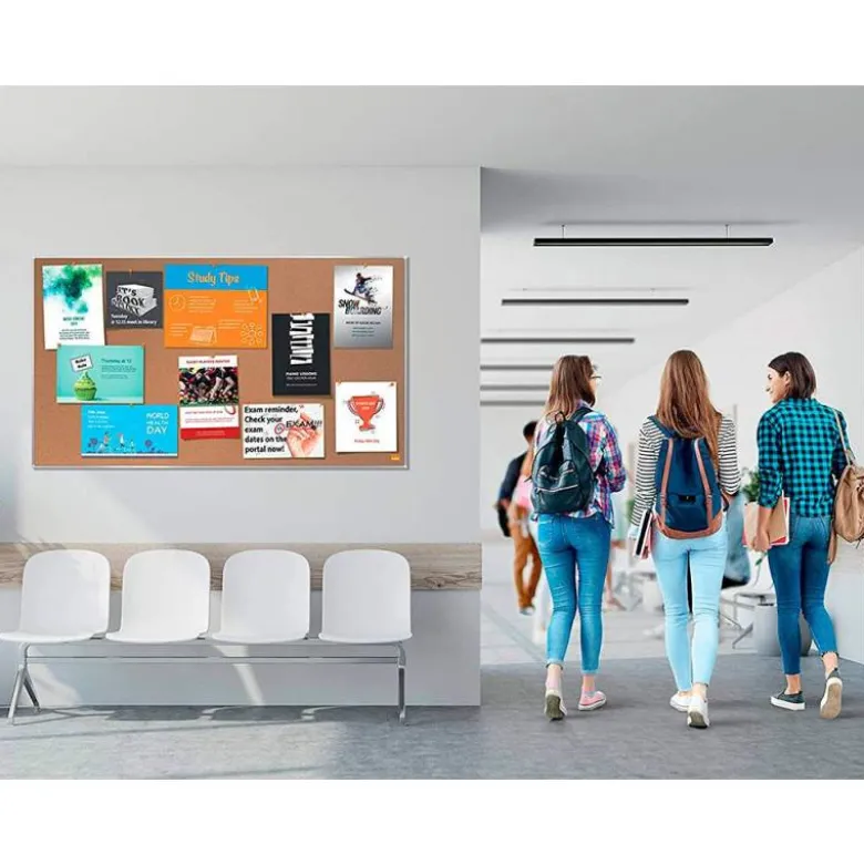 TABLERO DE ANUNCIOS NOBO IMPRESSION PRO CORCHO FORMATO PANORAMICO 32" 710X400 MM