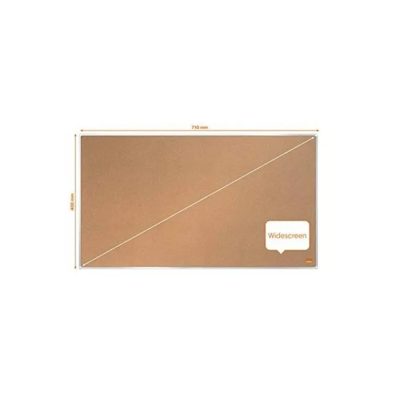 TABLERO DE ANUNCIOS NOBO IMPRESSION PRO CORCHO FORMATO PANORAMICO 32" 710X400 MM