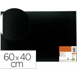 TABLERO DE FIELTRO LIDERPAPEL MURAL COLOR NEGRO 40X60 CM