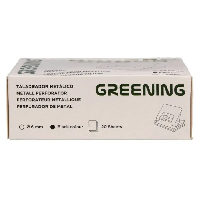 TALADRADOR GREENING METALICO NEGRO CAPACIDAD 20 HOJAS