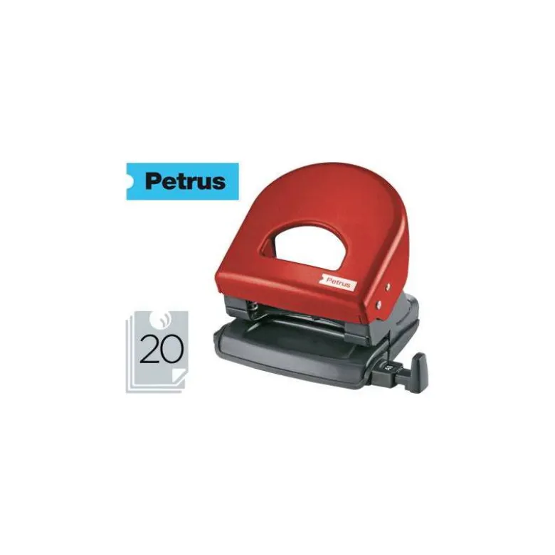 Taladrador petrus 62 rojo capacidad 20 hojas.