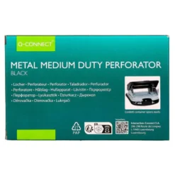 TALADRADOR Q-CONNECT KF14217 NEGRO ABERTURA 2 MM CAPACIDAD 20 HOJAS