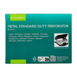 TALADRADOR Q-CONNECT KF14220 NEGRO ABERTURA 2,7 MM CAPACIDAD 30 HOJAS