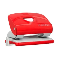 TALADRADOR Q-CONNECT KF14219 ROJO ABERTURA 2 MM CAPACIDAD 20 HOJAS