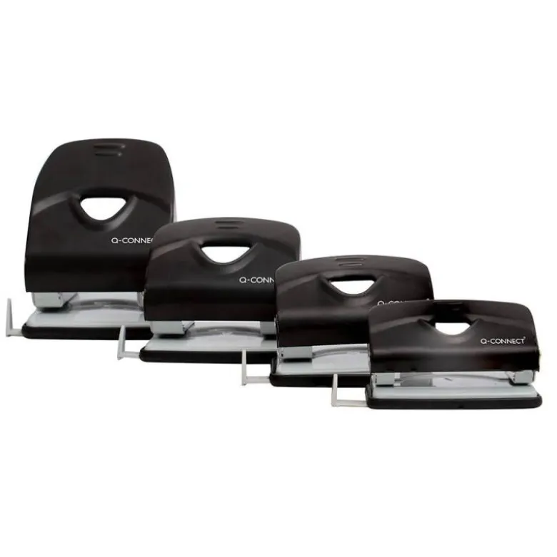 TALADRADOR Q-CONNECT KF14221 2 TALADROS COLOR NEGRO ABERTURA 3,5 MM CAPACIDAD 40 HOJAS