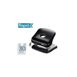 Taladrador Rapid FC30 negro capacidad para 30 hojas