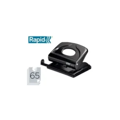 Taladrador Rapid FM20 color negro capacidad para 20 hojas