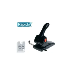 Taladrador Rapid HCD65 Fashion color negro capacidad para 65 hojas