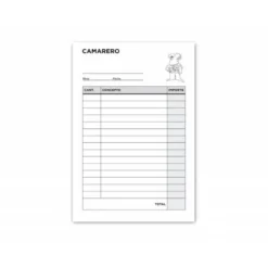 Talonario liderpapel camarero 8º original y 2 copias t302