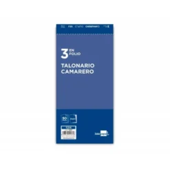 Talonario liderpapel camarero 3/fº original y copia t214