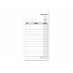 Talonario liderpapel camarero 3/fº original y copia t214