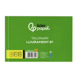 Talonario liderpapel entregas 8º original y copia t228 apaisado texto en catalan