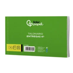 Talonario liderpapel entregas cuarto original y 2 copias t329 apaisado