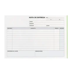 Talonario liderpapel entregas cuarto original y 2 copias t329 apaisado