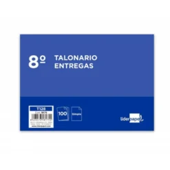 Talonario liderpapel entregas 8º original t128 apaisado 100 hojas