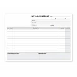 Talonario liderpapel entregas cuarto original t129 apaisado