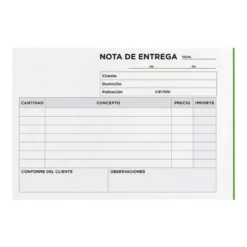 Talonario liderpapel entregas 8º original y 2 copias t328 apaisado 150 hojas (50 juegos triplicado)