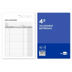 Talonario liderpapel entregas cuarto original y 2 copias t326