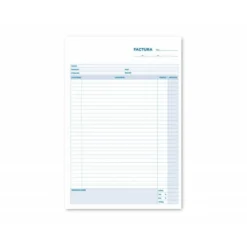 Talonario liderpapel facturas folio original y copia t223 con i.V.A.