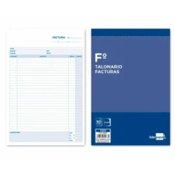 Talonario liderpapel facturas folio original y copia t223 con i.V.A.
