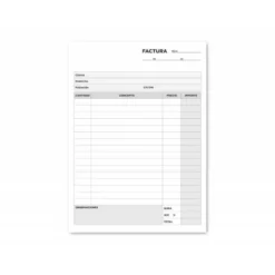 Talonario liderpapel facturas cuarto original y copia t216 con i.G.I.C