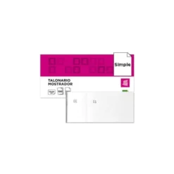 Talonario liderpapel mostrador 50x110 mm tl09 blanco con matriz