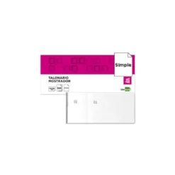 Talonario liderpapel mostrador 60x145 mm tl02 blanco con matriz