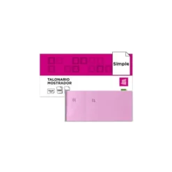 Talonario liderpapel mostrador 50x110 mm tl11 rosa con matriz