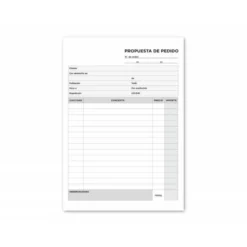 Talonario liderpapel pedidos cuarto original y copia t222