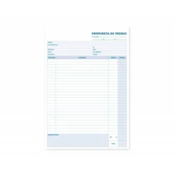Talonario liderpapel pedidos folio original y 2 copias t325