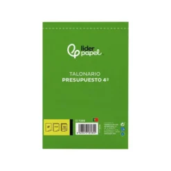 Talonario liderpapel presupuesto cuarto original y copia t230