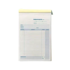 Talonario liderpapel presupuesto cuarto original y copia t230