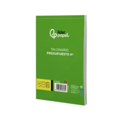Talonario liderpapel presupuesto cuarto original y copia t230