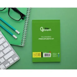 Talonario liderpapel presupuesto cuarto original y copia t230