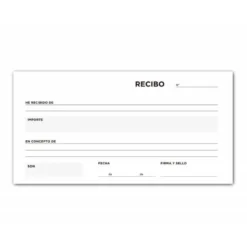 Talonario liderpapel recibos 3/fº original t136 sin matriz