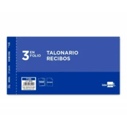 Talonario liderpapel recibos 3/fº original t136 sin matriz