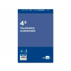 Talonario liderpapel albaran cuarto original y copia t215
